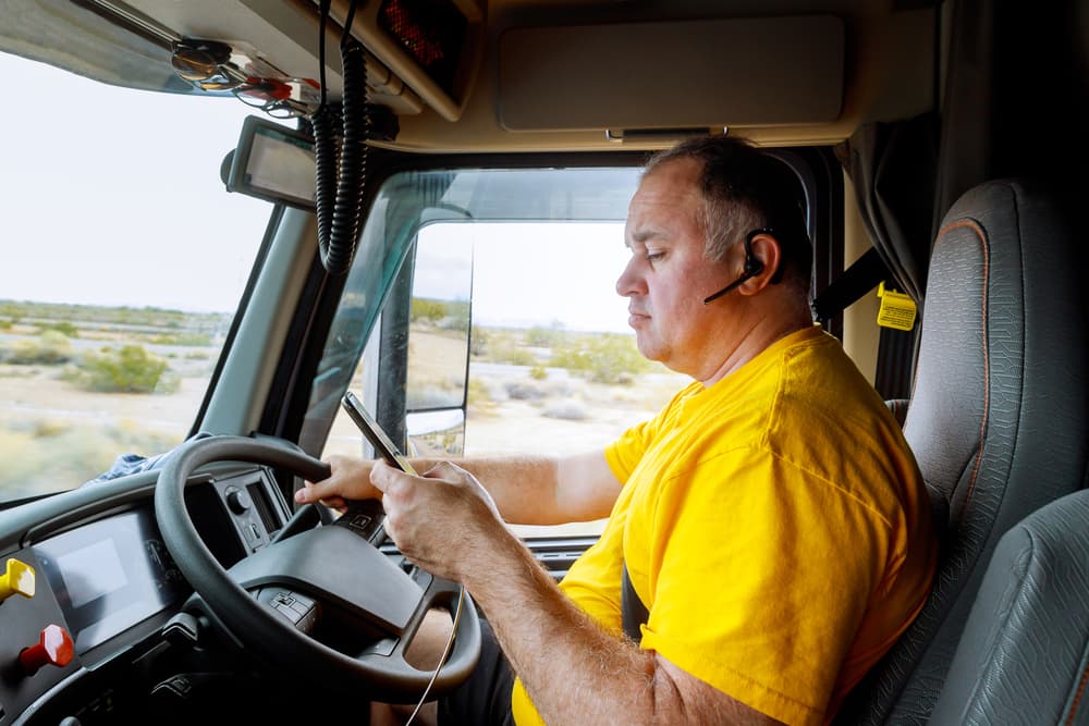 How Texting While Driving Causes Truck Accidents - Image